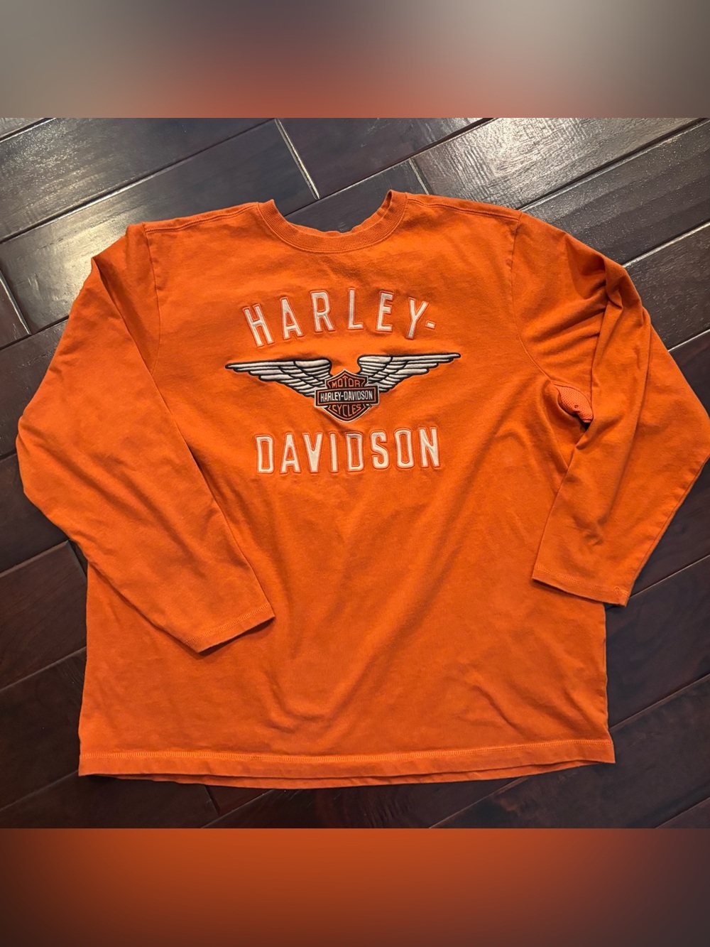 Harley-Davidson® Men's Knit Shirt, Winged Performance Long Sleeve - Size 2X